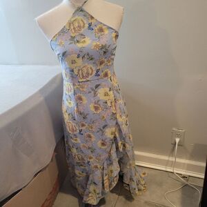 Ruby Sees Floral Maxi Dress High Neck Size US 6